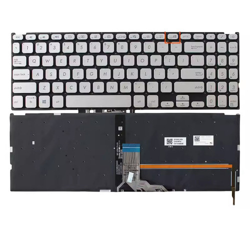 Laptop Keyboard For ASUS R565E R565J R565EA R565M R565JF R565KA R565FAC R565MA R565JA R565JP R565EP Without Frame Silver United States US With Backlit