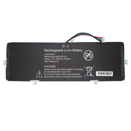 Laptop Battery GSP5281132 7.4V 5000mAh 38Wh 10PIN 7Lines New