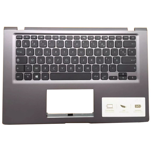 Laptop PalmRest&keyboard For ASUS VivoBook 14 D415DA D415UA Gray Top Case Black French FR keyboard