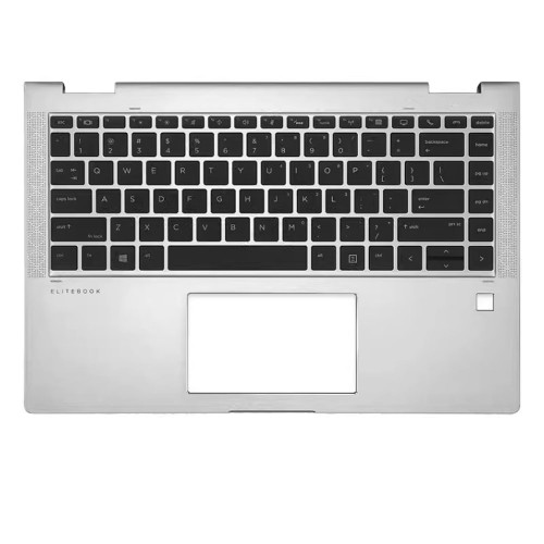 Laptop PalmRest&Keyboard For HP EliteBook X360 1040 G6 L66881-001 with backlit United States US Silver Used