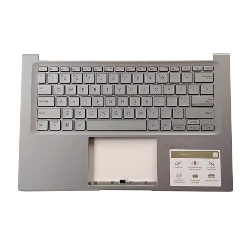 Laptop PalmRest&keyboard For ASUS VivoBook 14 A1402 A1402ZA Silver Top Case With Backlit United States US keyboard used