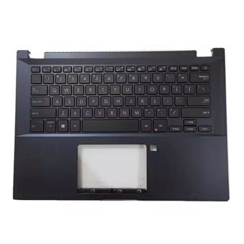 Laptop PalmRest&keyboard For ASUS ExpertBook P2 P2451F P2451FA P2451FB Blue top case Black United States US keyboard Used