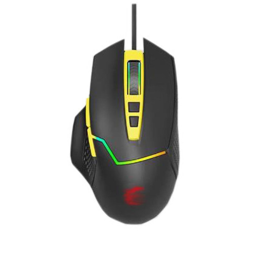 Laptop Mechanical Keyboard Gaming Mouse For MSI CLUTCH GM20 V2 5V 150mA RGB Backlit Mouse With Dragon Soul Logo Black Yellow New