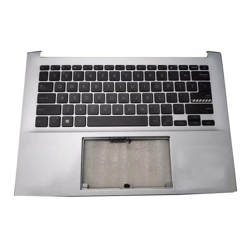 Laptop PalmRest&keyboard For ASUS Vivobook Pro 14 K3400P K3400PA K3400PH Silver Top case With Backlit United States US Black keyboard used
