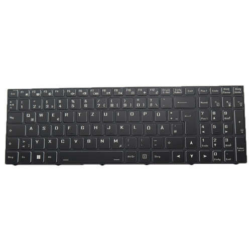 Laptop With Backlit Keyboard For Axxiv FERM 17F17 German GR Black With Black Frame New