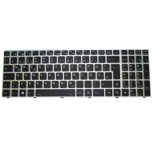 Laptop No Backlit Keyboard For Axxiv i5 German GR Black With Sliver Frame New