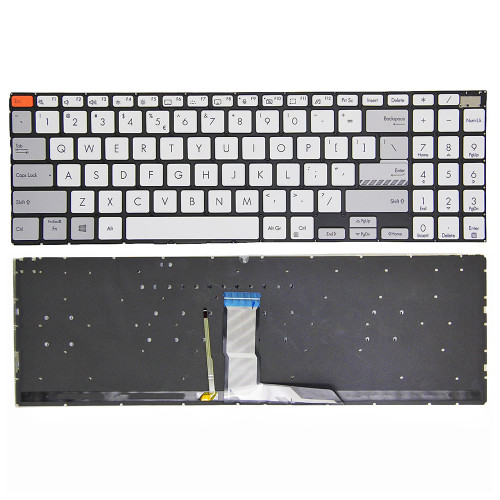 Laptop Keyboard For ASUS Vivobook PRO 16X N7600PC N7600Q N7600QC N7600QA N7600QE N7600RE N7600PC United States US With Backlit Gray