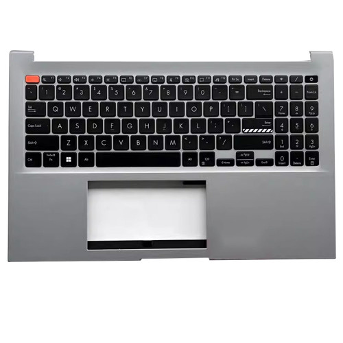 Laptop PalmRest&keyboard For ASUS Vivobook S15 M3502 M3502Q M3502R M3502RA M3502QA Silver Top case With Backlit United States US Black keyboard Used