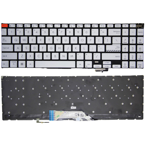 Laptop keyboard For ASUS Vivobook S15 K3502 K3502Z K3502ZA With Backlit United States US Silver