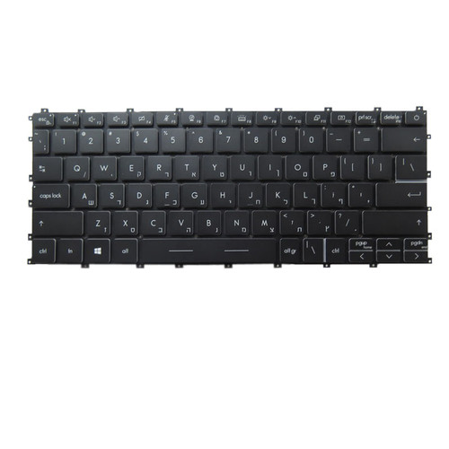 Laptop With Backlit Keyboard For MSI Summit E13 Flip Evo A11MT MS-13P2 MS-13P3 Hebrew HB Black Without Frame New
