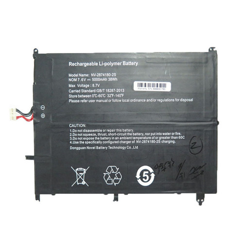 Laptop Battery For IGNIQ ByBook 14X IG-BYB14102 7.6V 5000mAh 38WH 10PIN 7Lines New