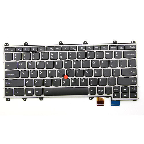 Laptop Keyboard For Lenovo Thinkpad Yoga 260 00UR671 00UR665 SN20K40433 English US With Backlit Silver Frame New