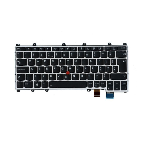 Laptop Keyboard For Lenovo Thinkpad Yoga 370 01EN456 01AV745 SN20L82301 SN20L82201 PK131SK1B11 United Kingdom UK With Backlit Silver Frame New