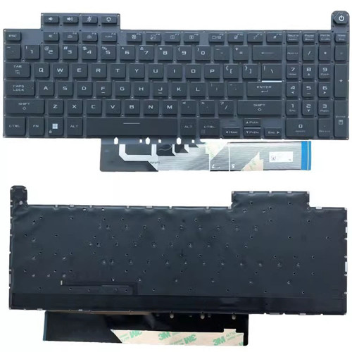 Laptop Keyboard For ASUS TUF Gaming A16 FA617N FA617NS FA617NSR FA617NT FA617NTR FA617XS FA617XT Black Without Frame With Backlight United States US
