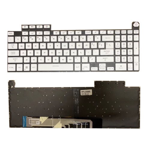 Laptop Keyboard For ASUS TUF Gaming A16 TUF617XT TUF617XS TUF617NS TUF617NT White Without Frame With Backlight United States US