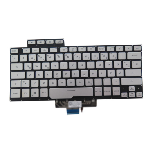 Laptop Keyboard For ASUS ROG Studio Pro 14 PX401QM Silver With Backlit Without Frame German GR