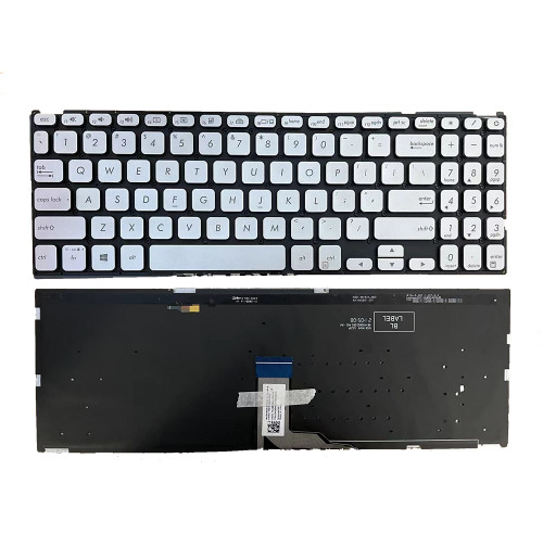 Laptop Keyboard For ASUS A512F A512FA A512FB A512U A512UA A512D A512DA A512DK A512FJ A512FL A512JA A512JP United States US Without Frame Silver With Backlit