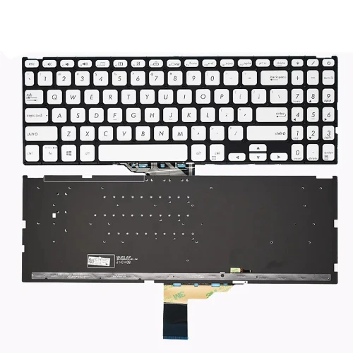 Laptop Keyboard For ASUS A512F A512FA A512FB A512U A512UA A512D A512DA A512DK A512FJ A512FL A512JA A512JP United States US Without Frame Silver With Backlit