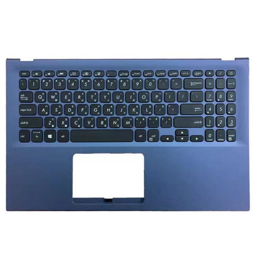 Laptop PalmRest&keyboard For ASUS X512DA X512DAP X512DAU X512DK X512FA X512FAG X512FAY X512FB X512FBC X512FJ X512FJG X512FL X512JA X512JAU X512JF X512JP X512UA X512UB X512UF Blue Top Case With Black United States US keyboard