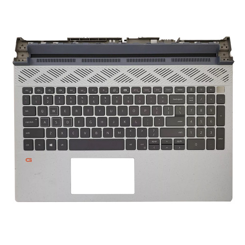 Laptop Palmrest For DELL G15 5520 5521 5525 09YDP0 9YDP0 AP36L000621 With RGB Backlit English US Keyboard White Upper Case New
