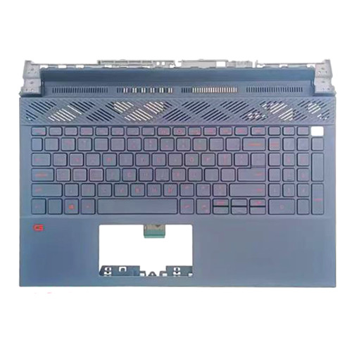 Laptop Palmrest For DELL G15 5520 5521 5525 02XJJ8 2XJJ8 Without RGB Backlit English US Keyboard Black Upper Case New