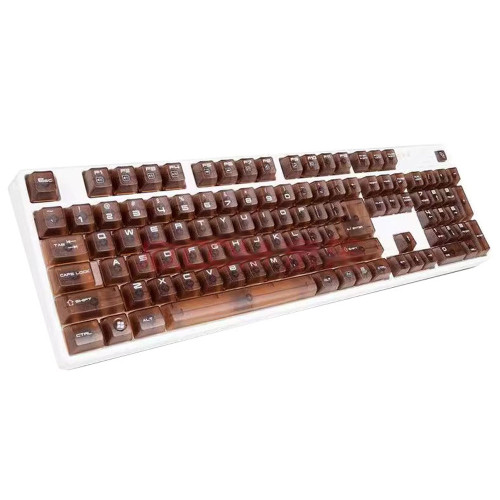 Laptop Mechanical Keyboard For BenQ KX950 KX890 With White Shell With Brown Keycaps With Cherry Brown Switches English US New