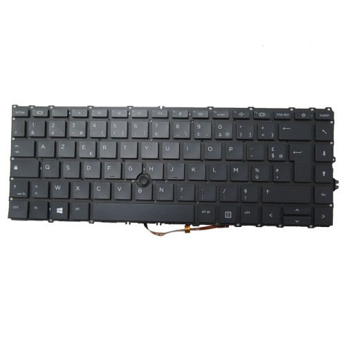 Laptop Keyboard For HP EliteBook 840 G8 Without Frame Black With Backlit France FR L87608-051