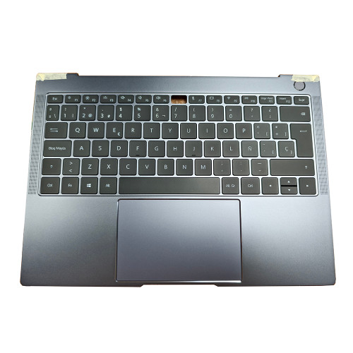 Laptop PalmRest&keyboard For HUAWEI MateBook X Pro MachC-WAE9LP MachC-WAE9D Gray Top Case With Backlit Spanish SP Black keyboard