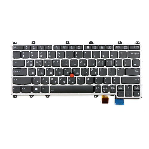 Laptop Keyboard For Lenovo ThinkPad Yoga 370 01AV748 01EN459 SN20L82204 Korea KR With Backlit Silver New
