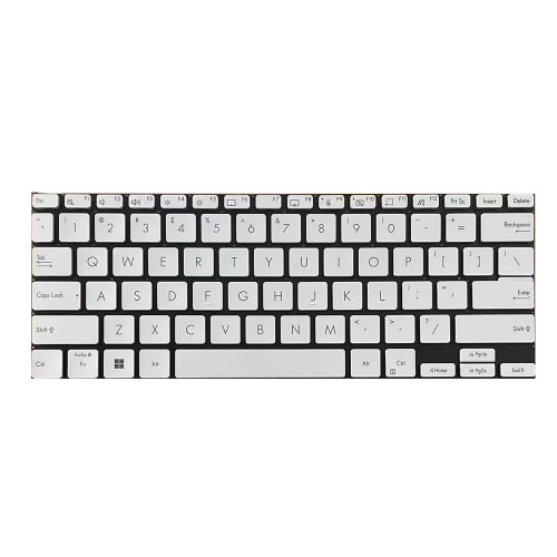 Laptop Keyboard For ASUS Vivobook Go 14 Flip TP1401KA US United States English Silver without frame