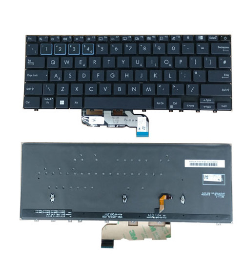 Laptop Keyboard For ASUS ExpertBook B3302FEA United Kingdom UK With Backlit Black
