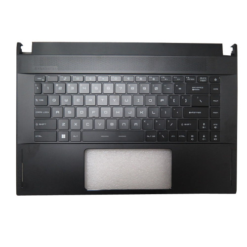 Laptop RGB Backlit PalmRest&US Keyboard For MSI GS66 P66 MS-16V1 3076V1C211Y31 1 TYPE-C 2 USB on the right 15.6' English US NO Frame