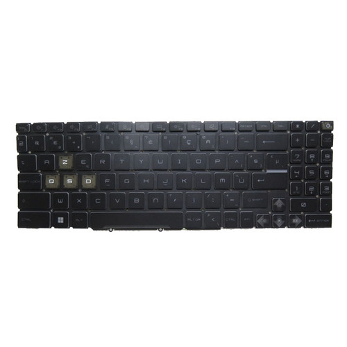 Laptop Blue Monochrome Backlit Keyboard For MSI Bravo 17 C7V MS-158N MS-17LN Bravo 17 C7VE C7VF Belgium BE Black Without Frame New