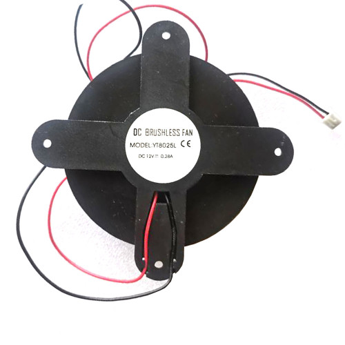 Cooling Fan YT8025L DC12V 0.28A 2PIN New