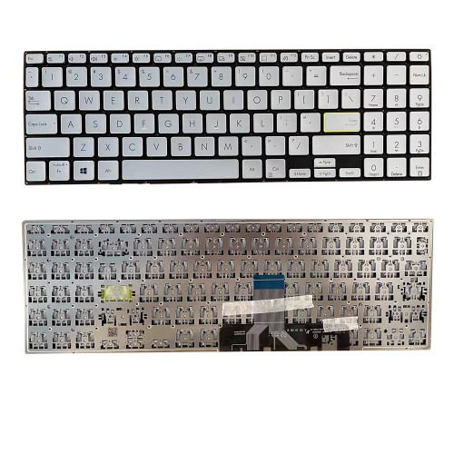 Laptop Keyboard For ASUS M533IA M533UA Silver United States US Without Frame