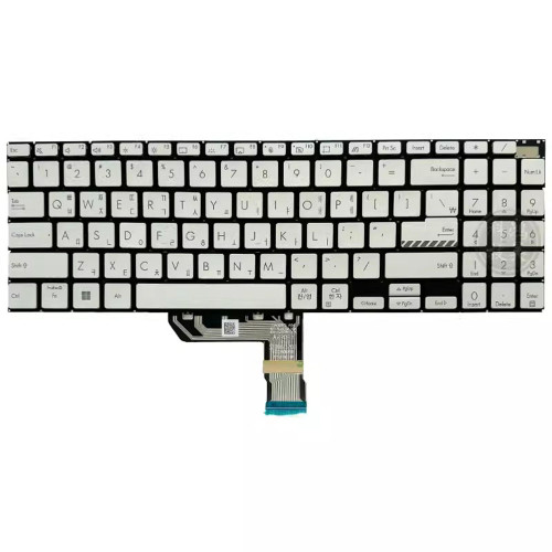 Laptop Keyboard For ASUS Vivobook PRO 16X M7601RM Korean KR With Backlit Silver