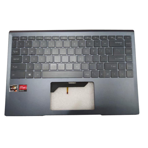 Used Dark-Blue Laptop PalmRest&US Keyboard For MSI Modern 14 B10R B10MW B10RASW B10R Bluestone MS-14D1 English US No Touchpad New