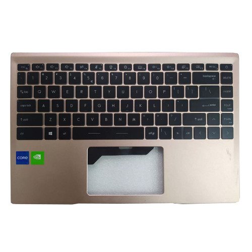 Used Gold Laptop PalmRest&US Keyboard For MSI Modern 14 B11S B11M B11ML B11MO B11MOL B11MOU B11SB B11SBL B11SBU MS-14D2 English US No Touchpad New