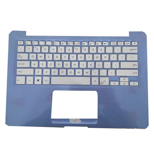 Laptop PalmRest&keyboard For ASUS VivoBook L406MA L406NA L406SA Blue Top Case White United States US keyboard