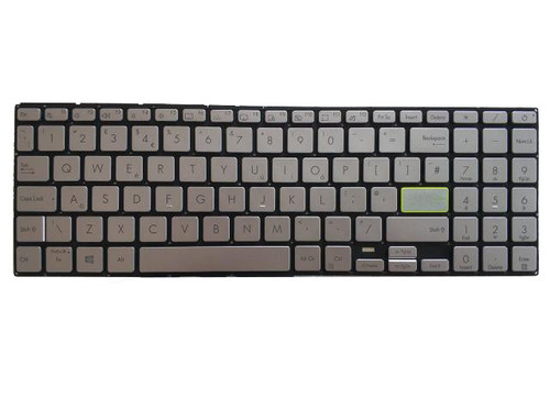 Laptop Keyboard For ASUS KM513UA KM513IA United States US Without Frame Silver With Backlit