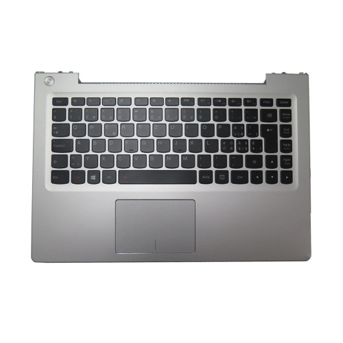 Laptop PalmRest&keyboard For Lenovo Ideapad U330P U330 Touch U330T Swiss SW 90203549 With Touchpad Backlit Silver New