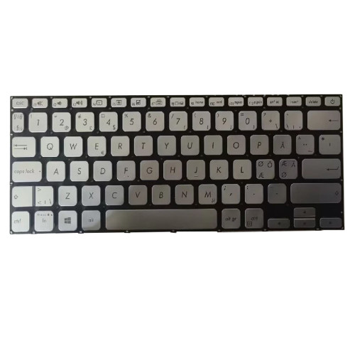 Laptop Keyboard For ASUS VivoBook 14 S420UA S420FA Nordic NE Silver without frame With Backlit