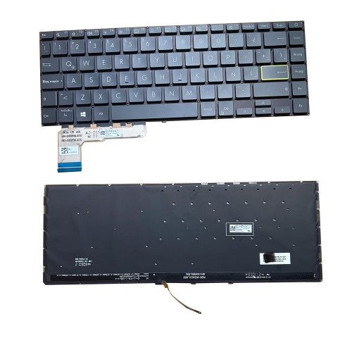 Laptop Keyboard For ASUS VivoBook S14 X435EA S435EA Black Without Frame Latin America LA With Backlit