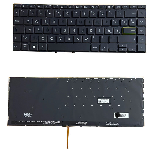 Laptop Keyboard For ASUS VivoBook S14 X435EA S435EA Black Without Frame Italian IT With Backlit