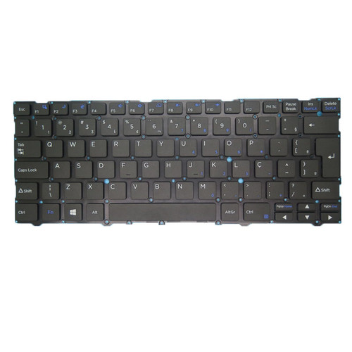 Laptop Backlit Keyboard For CLEVO ( NV41PNH NV41PNJ NV41PNK NV41PZ NV41RNX NV45PNH NV45PNJ NV45PNK NV45PZ )(-D) Brazil BR Black No Frame New