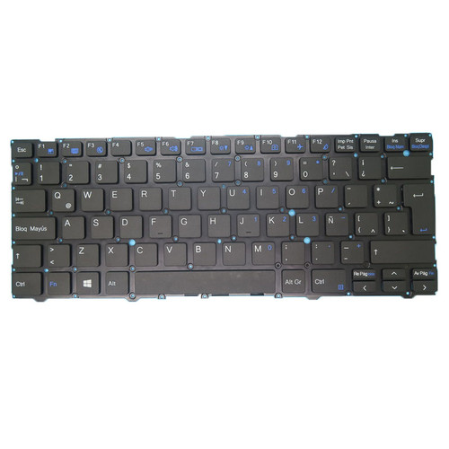 Laptop No Backlit Keyboard For CLEVO NV41PNH(-D) NV41PNJ(-D) NV41PNK(-D) NV41PZ NV41RNX(-D) NV45PNH(-D) NV45PNJ(-D) NV45PNK(-D) NV45PZ Latin America LA Black No Frame New