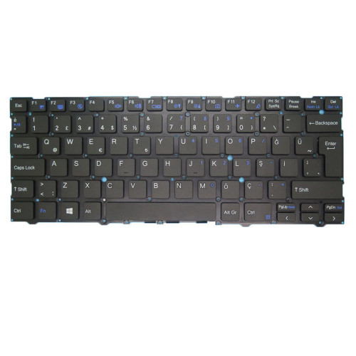 Laptop No Backlit Keyboard For CLEVO ( NV41PNH NV41PNJ NV41PNK NV41PZ NV41RNX NV45PNH NV45PNJ NV45PNK NV45PZ )(-D) Turkey TR Black No Frame New
