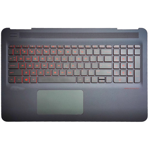 Laptop PalmRest&keyboard For HP OMEN 15-AX 859735-001 with red backlit United States US