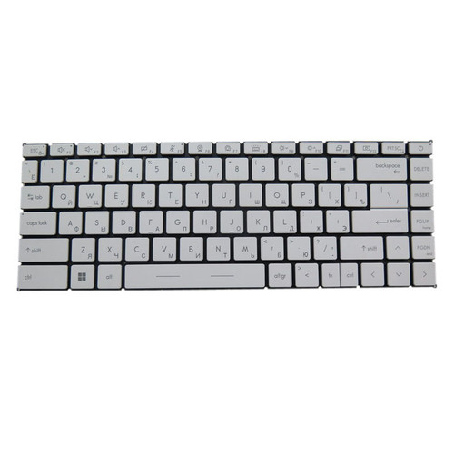 Laptop Backlit Keyboard For MSI Modern 14 A10M A10RAS A10RB MS-14B3 Russian RU White Without Frame New