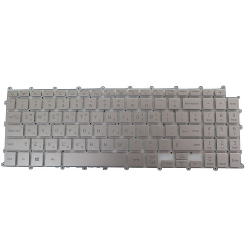 Sliver Laptop With Backlit Keyboard For LG 16U70R 16U70R-K.AAS7U1 16U70R-N.APC5U1 Korean KR Without Frame New